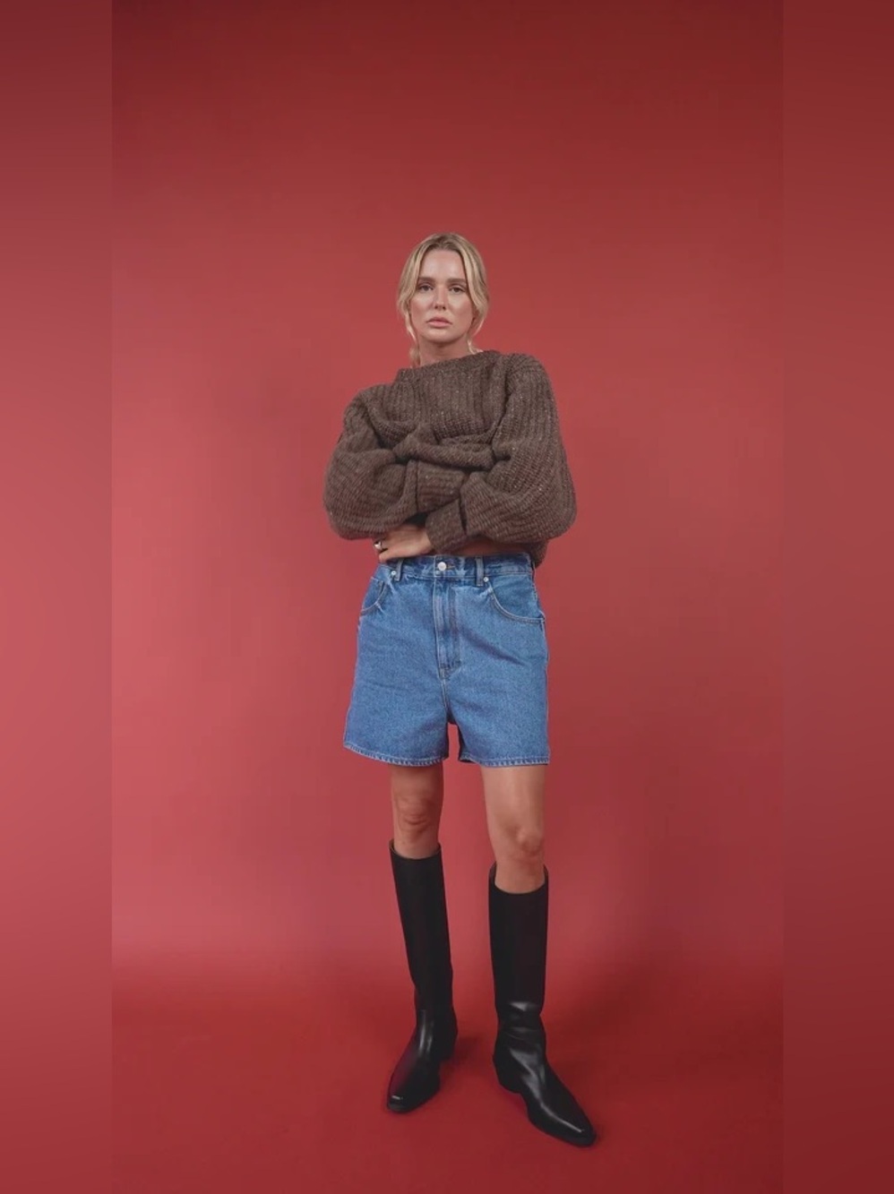 James Street Company Relaxed Denim Shorts